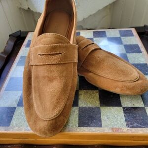 Aerosol Suede Penny Loafers